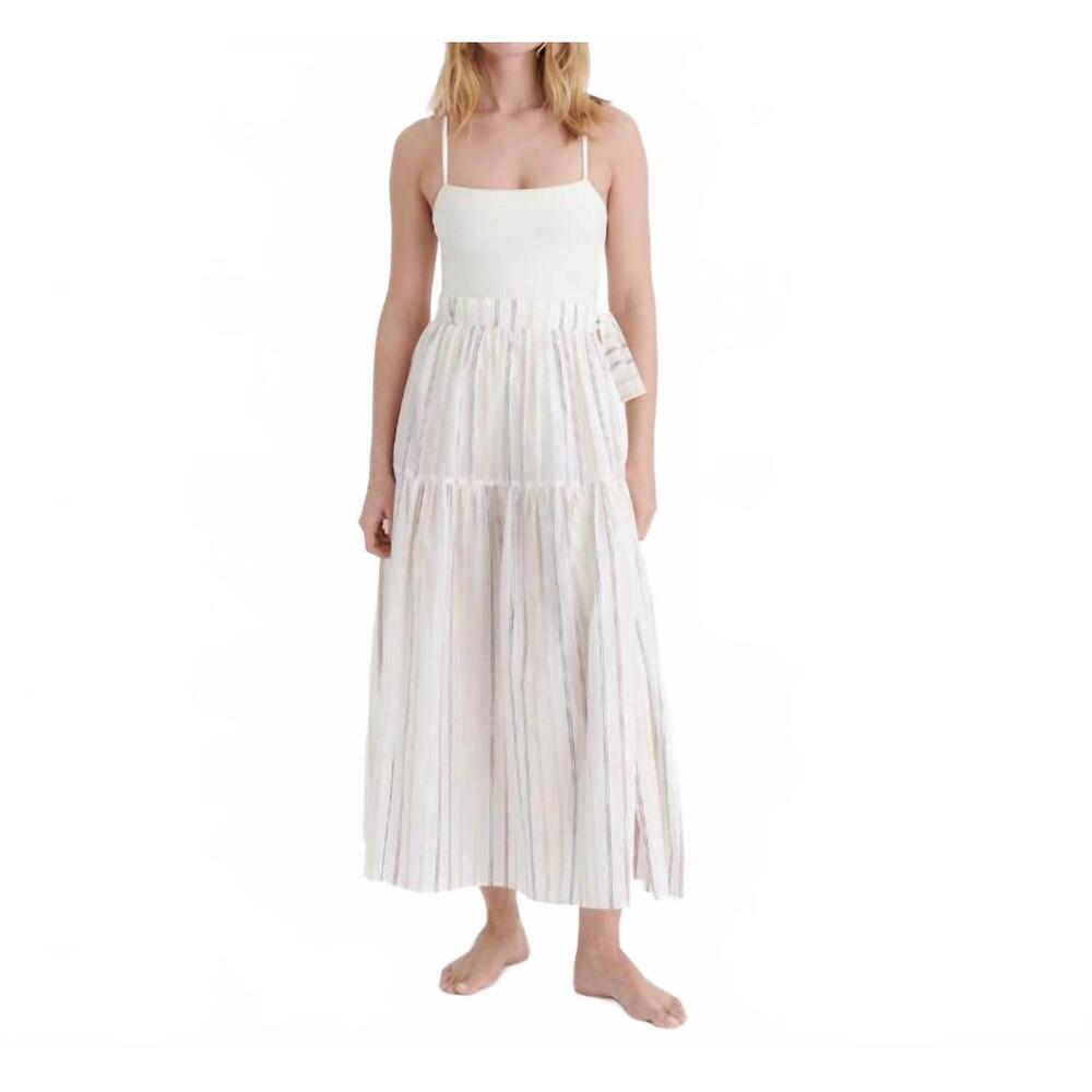 NEW ERES brillante pareo skirt in rayure lurex - Picture 1 of 3